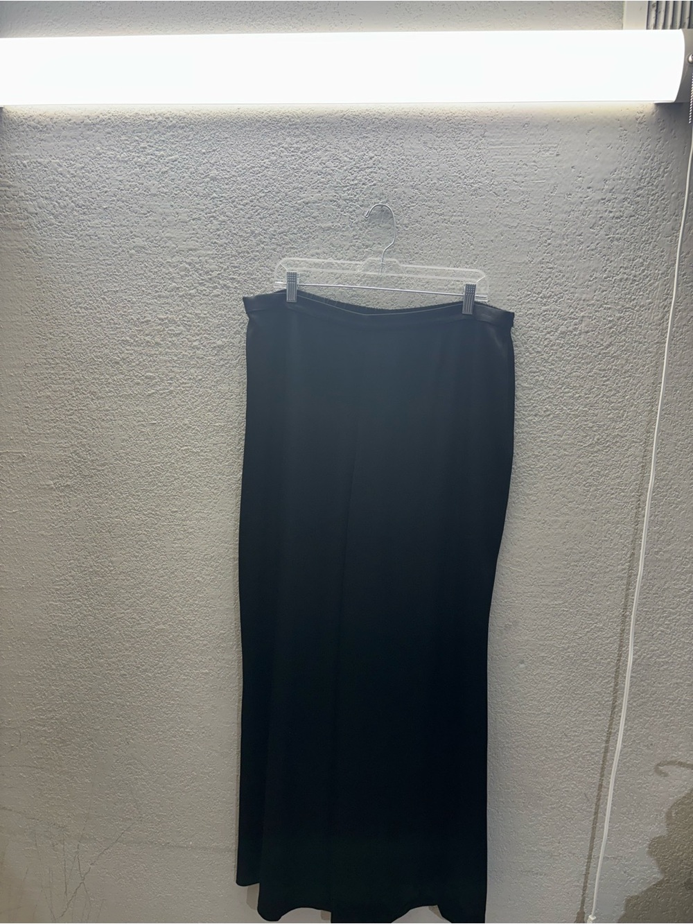 St. John Black Maxi Slip Skirt